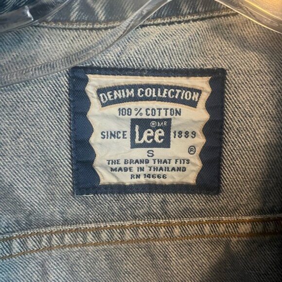 Vintage Lee trucker denim embroidery back dreamcatcher Apache Junction Arizona S - Picture 3 of 5